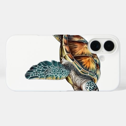 Coques Case-Mate iPhone Turtles Underwater Design For Diver (Verso (horizontal))