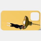 Coques Case-Mate iPhone Tuxedo Chat suspendu sur la lampe (Verso (horizontal))