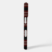 Coques Case-Mate iPhone Tweedside Tartan rouge et noir plaid (Verso / Droite)