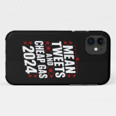 Coques Case-Mate iPhone Tweets Moyens Et Gaz Bon Marché Donald Trump 2024 (Dos (Horizontal))