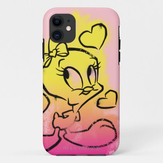 Coques Case-Mate iPhone TWEETY™ Avec des cœurs (Dos)