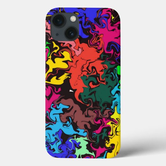 Coques Case-Mate iPhone Twirls colorés Abstraits / (Verso)