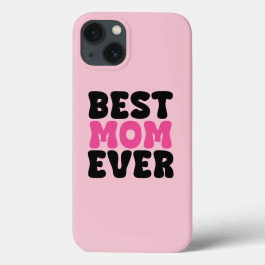 Coques Case-Mate iPhone Typhographie de la meilleure maman jamais (Verso)