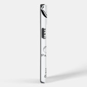 Coques Case-Mate iPhone Typographie Calligraphie Paris France Tour Eiffel (Verso / Droite)