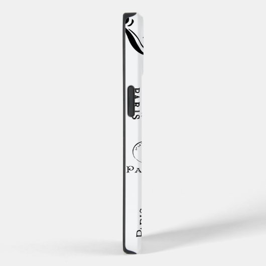 Coques Case-Mate iPhone Typographie Calligraphie Paris France Tour Eiffel (Verso / Droite)