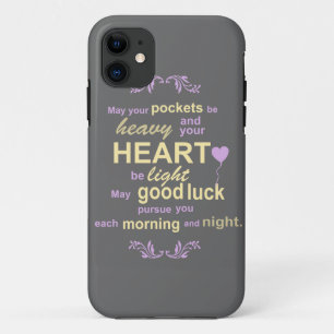 Coque Case-Mate Pour iPhone Typographie contemporaine La bénédiction irlandais