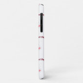 Coques Case-Mate iPhone Typographie d'amour avec main et Rose (Dos/Gauche)