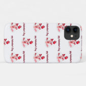 Coques Case-Mate iPhone Typographie d'amour avec main et Rose (Dos (Horizontal))