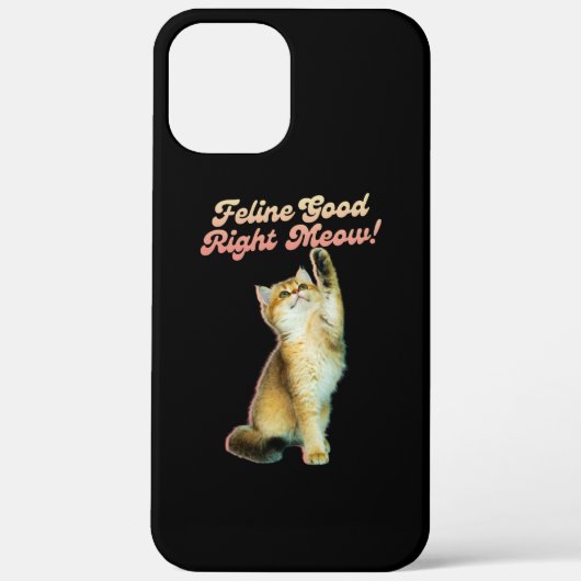 Coques Case-Mate iPhone Typographie de chat drôle mignonne avec Kitten jou (Verso)