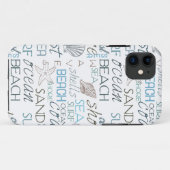 Coques Case-Mate iPhone Typographie de plage (Dos (Horizontal))