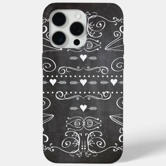 Coques Case-Mate iPhone Typographie de tableau noir Art (Verso)