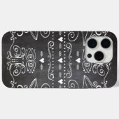 Coques Case-Mate iPhone Typographie de tableau noir Art (Verso (horizontal))