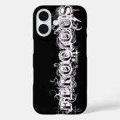 Coques Case-Mate iPhone Typographie de tatouage féroce (Verso)