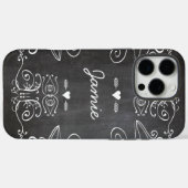 Coques Case-Mate iPhone Typographie du tableau noir (Verso (horizontal))