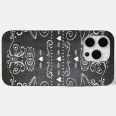 Coques Case-Mate iPhone Typographie du tableau noir (Verso (horizontal))