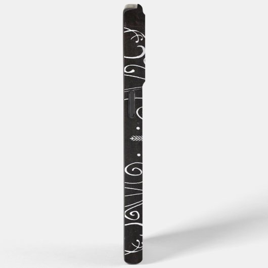 Coques Case-Mate iPhone Typographie du tableau noir (Verso / Droite)