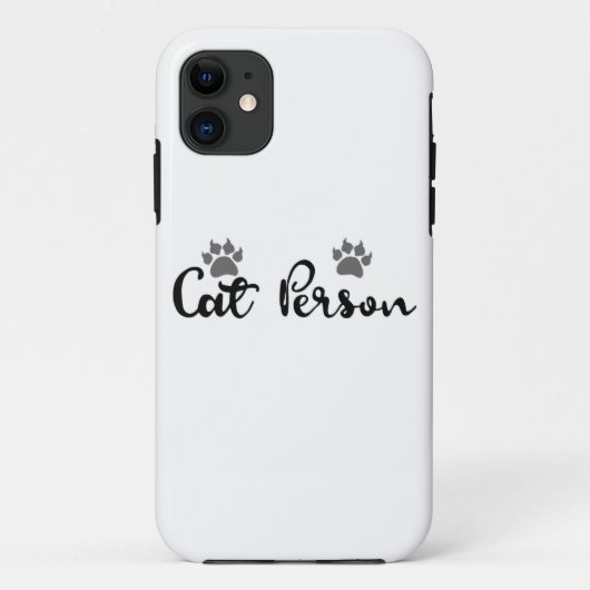 Coques Case-Mate iPhone Typographie d'une personne de chat (Dos)