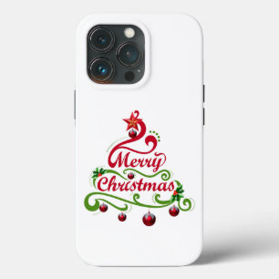 Case-Mate iPhone Case Typographie élégante et ludique d'arbre de Noël to