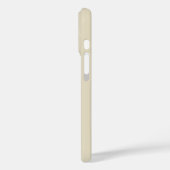 Coques Case-Mate iPhone Typographie en gras noir et beige Nom personnalisé (Verso / Gauche)