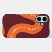 Coques Case-Mate iPhone Typographie esthétique (Verso (horizontal))