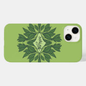 Coques Case-Mate iPhone Typographie esthétique Feuille du printemps vert (Verso (horizontal))