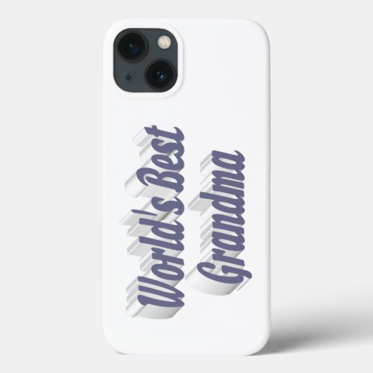 Coques Case-Mate iPhone Typographie grand-mère grise (Verso)
