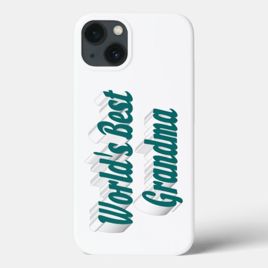 Coques Case-Mate iPhone Typographie grand-mère verte (Verso)