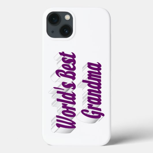 Coques Case-Mate iPhone Typographie grand-mère violet (Verso)