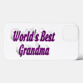 Coques Case-Mate iPhone Typographie grand-mère violet (Verso (horizontal))