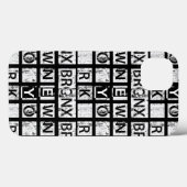 Coques Case-Mate iPhone Typographie grunge de Bronx New York | (Verso (horizontal))