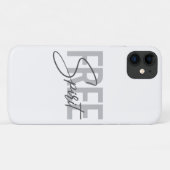 Coques Case-Mate iPhone Typographie moderne, simple, cool de Free Spirit (Dos (Horizontal))