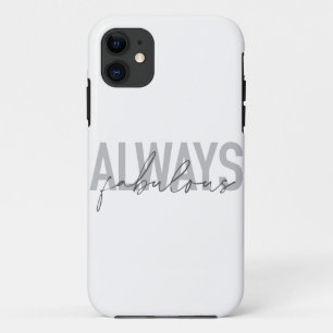 Case-Mate iPhone Case Typographie moderne, simple, tendance Toujours Fab