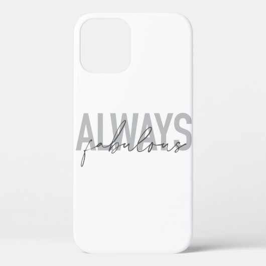 Coques Case-Mate iPhone Typographie moderne, simple, tendance Toujours Fab (Verso)