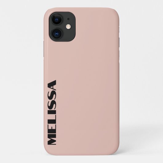 Coques Case-Mate iPhone Typographie noir gras beige (Dos)