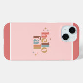 Coques Case-Mate iPhone Typographie rétro de l'automne (Verso (horizontal))