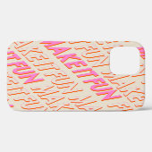 Coques Case-Mate iPhone Typographie rétro, diagonale, 'Faites-le s'amuser' (Verso (horizontal))
