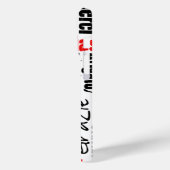 Coques Case-Mate iPhone Typographie rouge et noire Merci multilingue (Verso / Gauche)