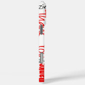 Coques Case-Mate iPhone Typographie rouge et noire Merci multilingue (Verso / Droite)