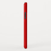 Coques Case-Mate iPhone Typographie simple Rouge Prénom (Dos/Droite)