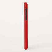 Coques Case-Mate iPhone Typographie simple Rouge Prénom (Dos/Gauche)