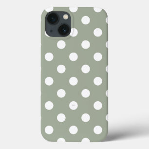 Case-Mate iPhone Case U choisir Arrière - plan Couleur Pois blanc