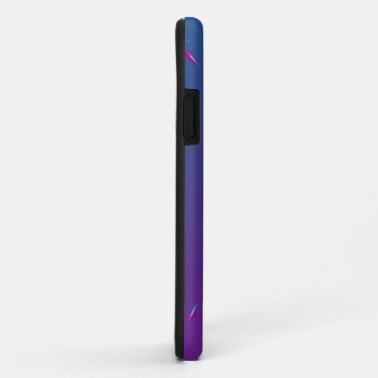 Coques Case-Mate iPhone UFO violet ressemblant à des métaux (Dos/Droite)