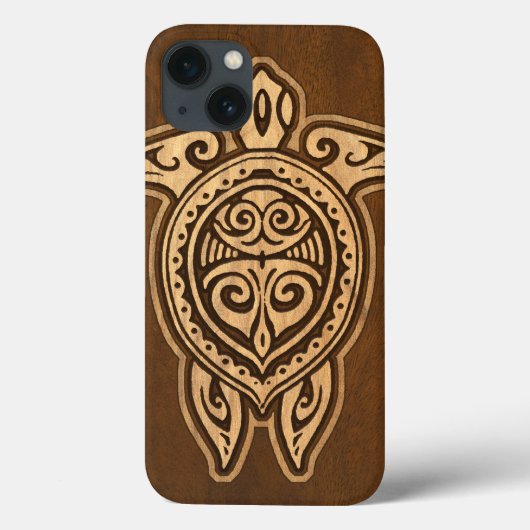 Coques Case-Mate iPhone Uhane Honu Faux Wood Hawaiian Turtle iPad Air Case (Verso)