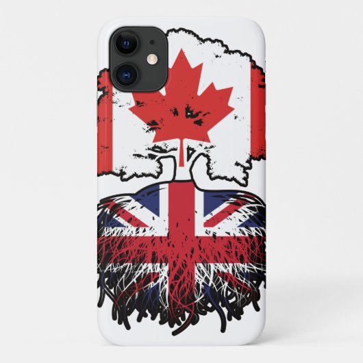 Coques Case-Mate iPhone UK British Canadian Canada Tree Roots (Dos)