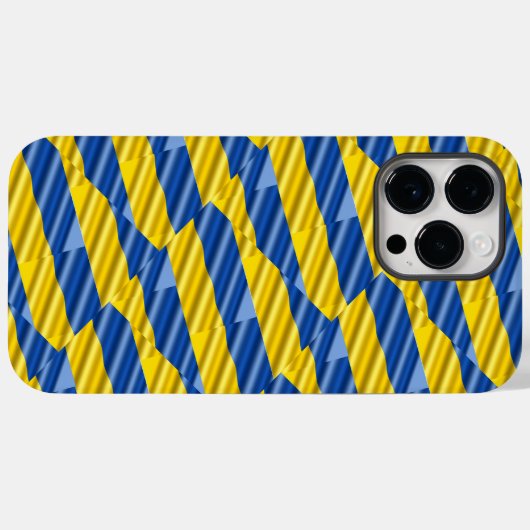 Coques Case-Mate iPhone Ukraine bleue et jaune Inspiration Paix anti-guerr (Verso (horizontal))