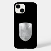 Coques Case-Mate iPhone Ukraine Trident Gyrfalcon Crest Silver Look (Verso)
