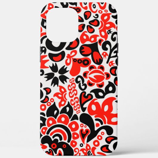 Coques Case-Mate iPhone Ukrainian ethnic folk art floral pattern absrtact (Verso)
