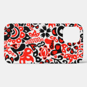 Coques Case-Mate iPhone Ukrainian ethnic folk art floral pattern absrtact (Verso (horizontal))