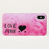 Coques Case-Mate iPhone Ultime fourrure Faux Rose Chaud (Dos (Horizontal))