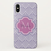 Coques Case-Mate iPhone Ultra Violet Arborescence pétoncles Nom du monogra (Dos)